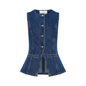 Meshki Abel Denim Button Up Top